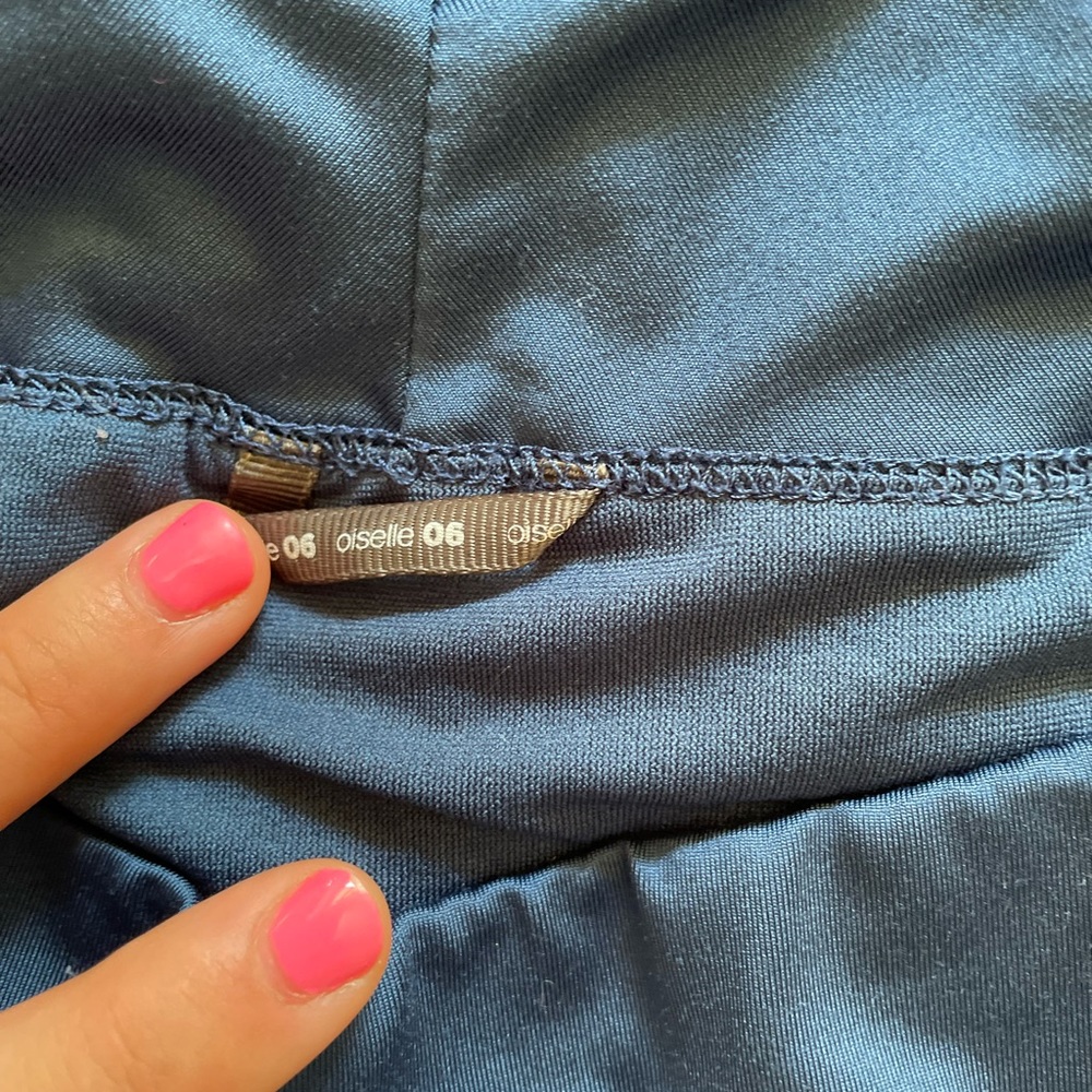 NWOT Blue patterned oiselle shorts - Picture 2 of 3